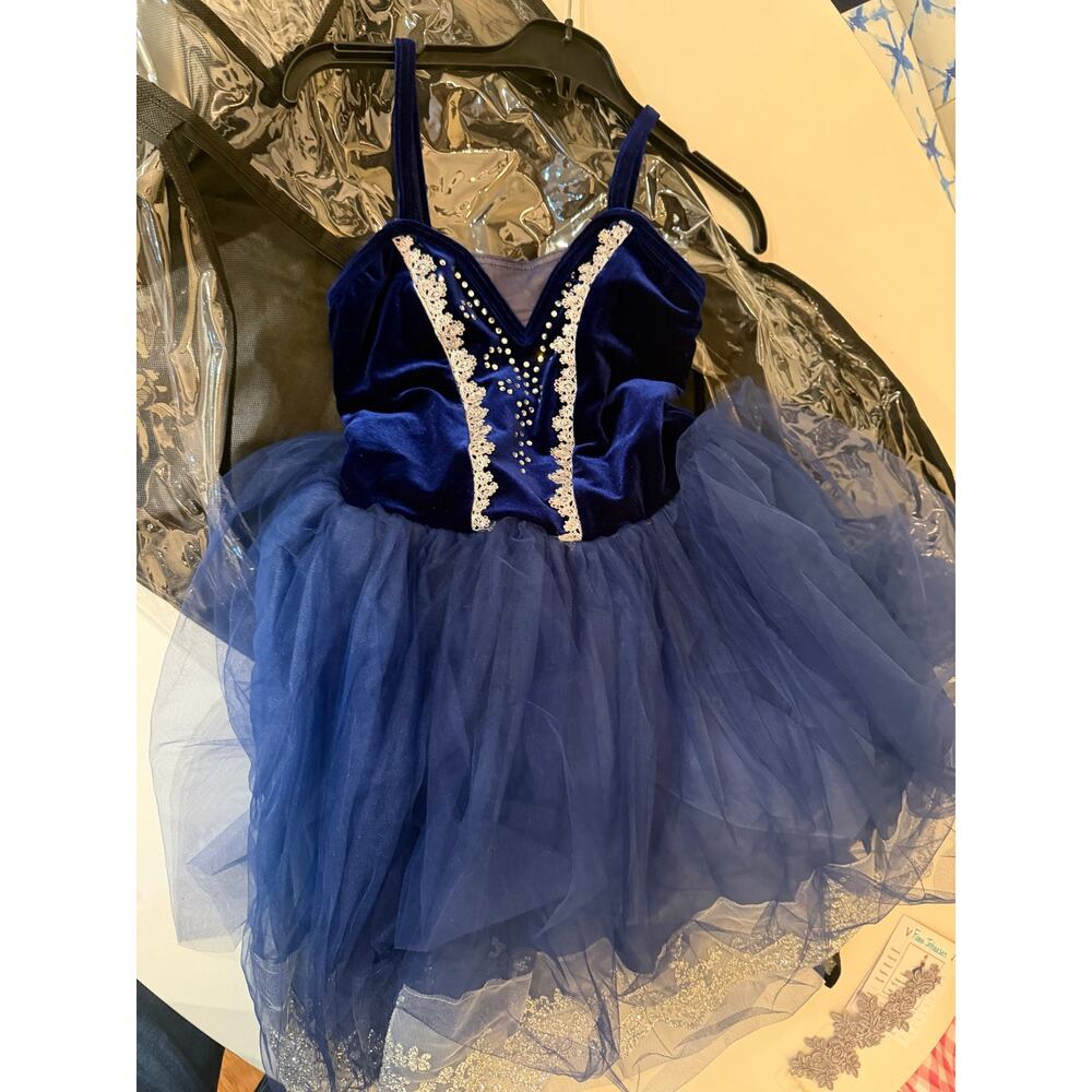 Weissman girls dance costume 16659 Candle on and Water size LC - Picture 2 of 7